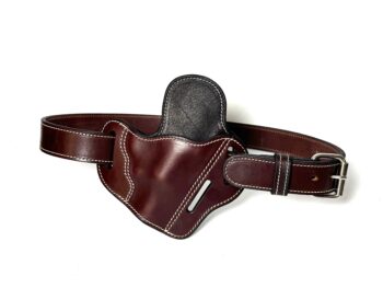 J-frame leather holster and heavy-duty belt combo