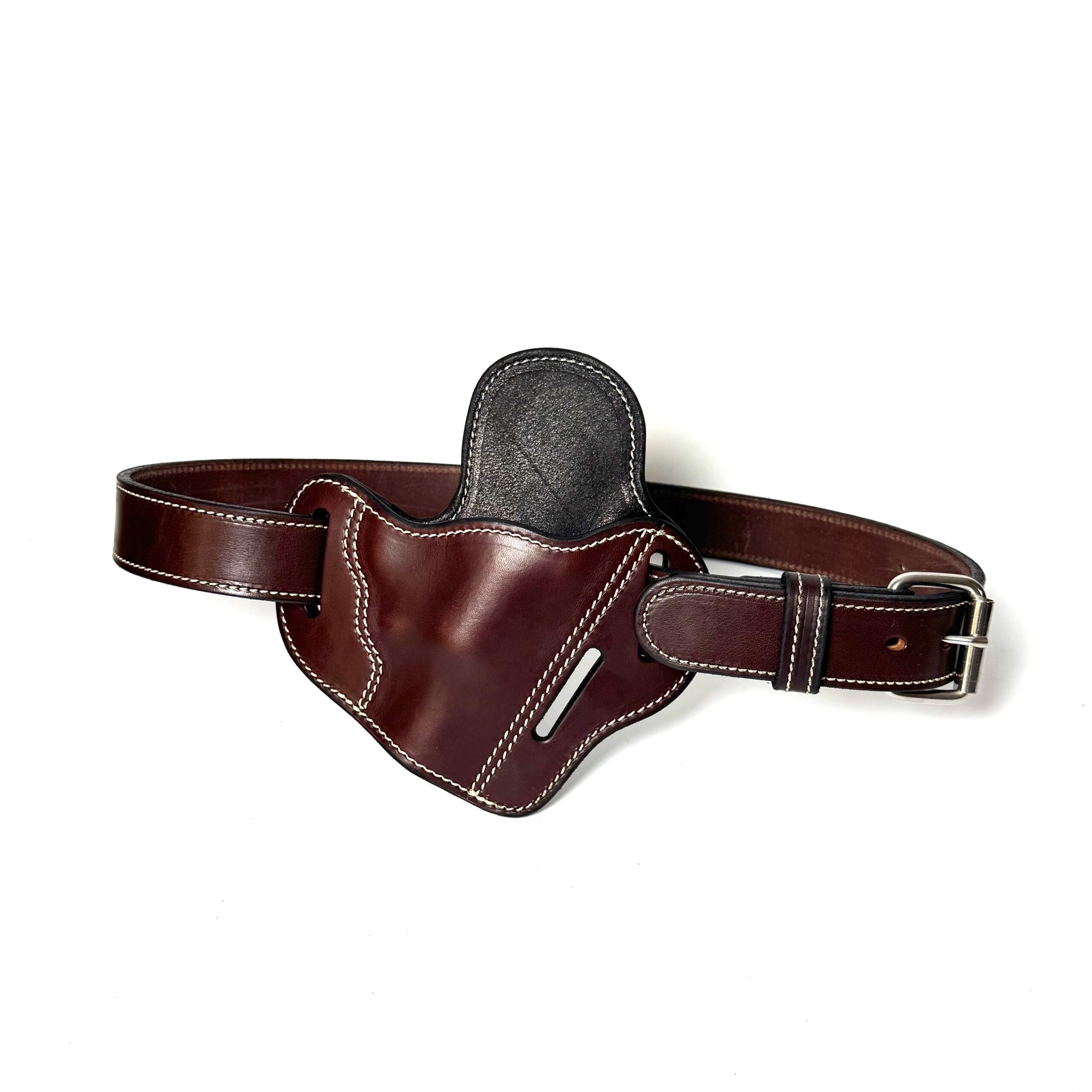 J-frame leather holster and heavy-duty belt combo