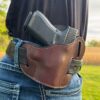 OWB Glock XD 3-Slot Brown Leather Holster