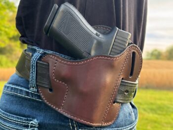 OWB Glock XD 3-Slot Brown Leather Holster